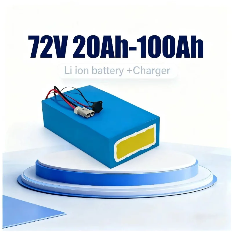 72V 40Ah Lifepo4 Battery Pack - Batterie Lithium-Ion BMS 72V 20Ah/30Ah/50Ah/80Ah/100Ah LiPo